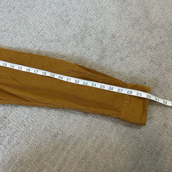 Uniqlo Corduroy Shirt Mens Small Gold Button Down Preppy Utility Chore Classic - Picture 12 of 12